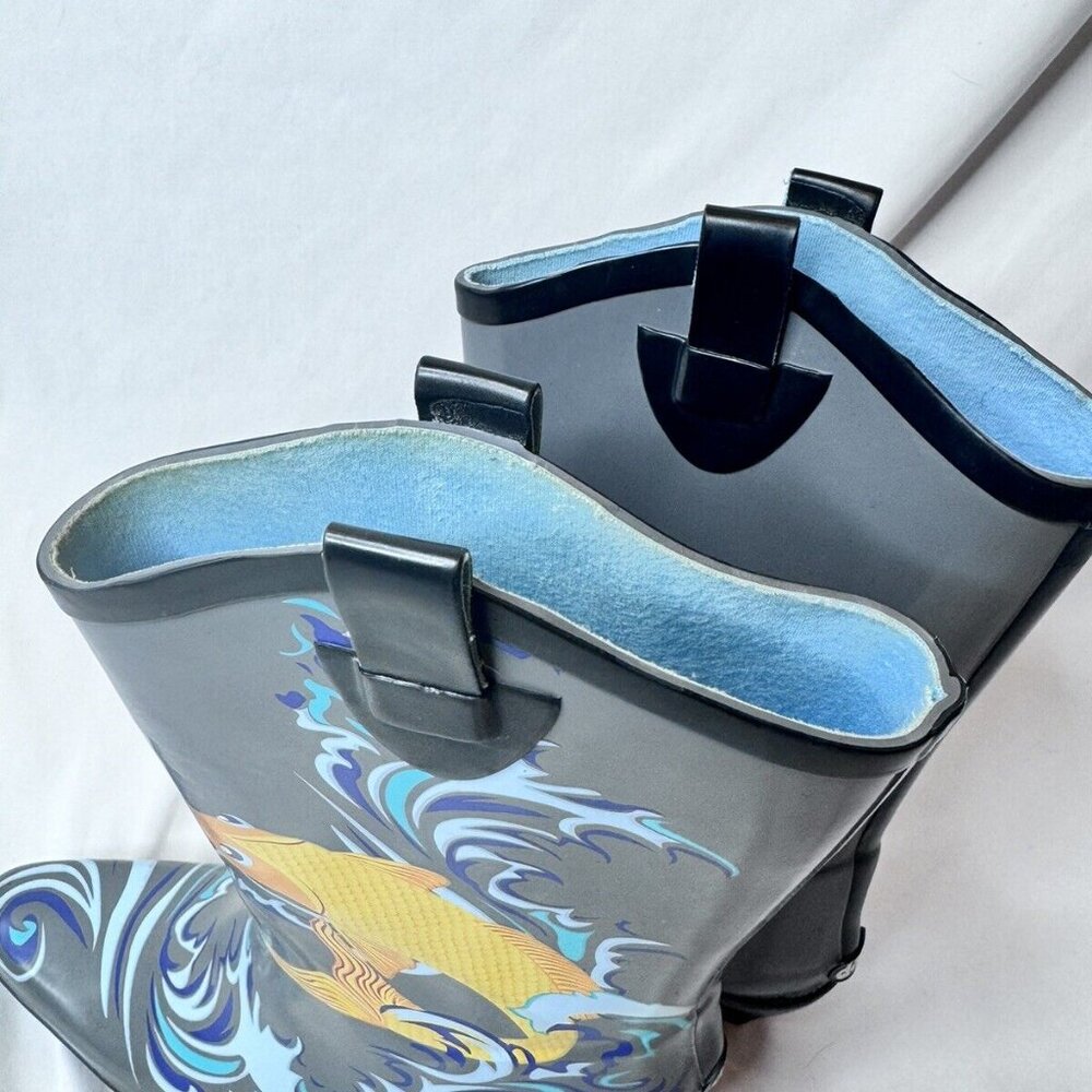 Women’s Dav Rain boots Koy Fish Cowboy Size 9 - Picture 6 of 10